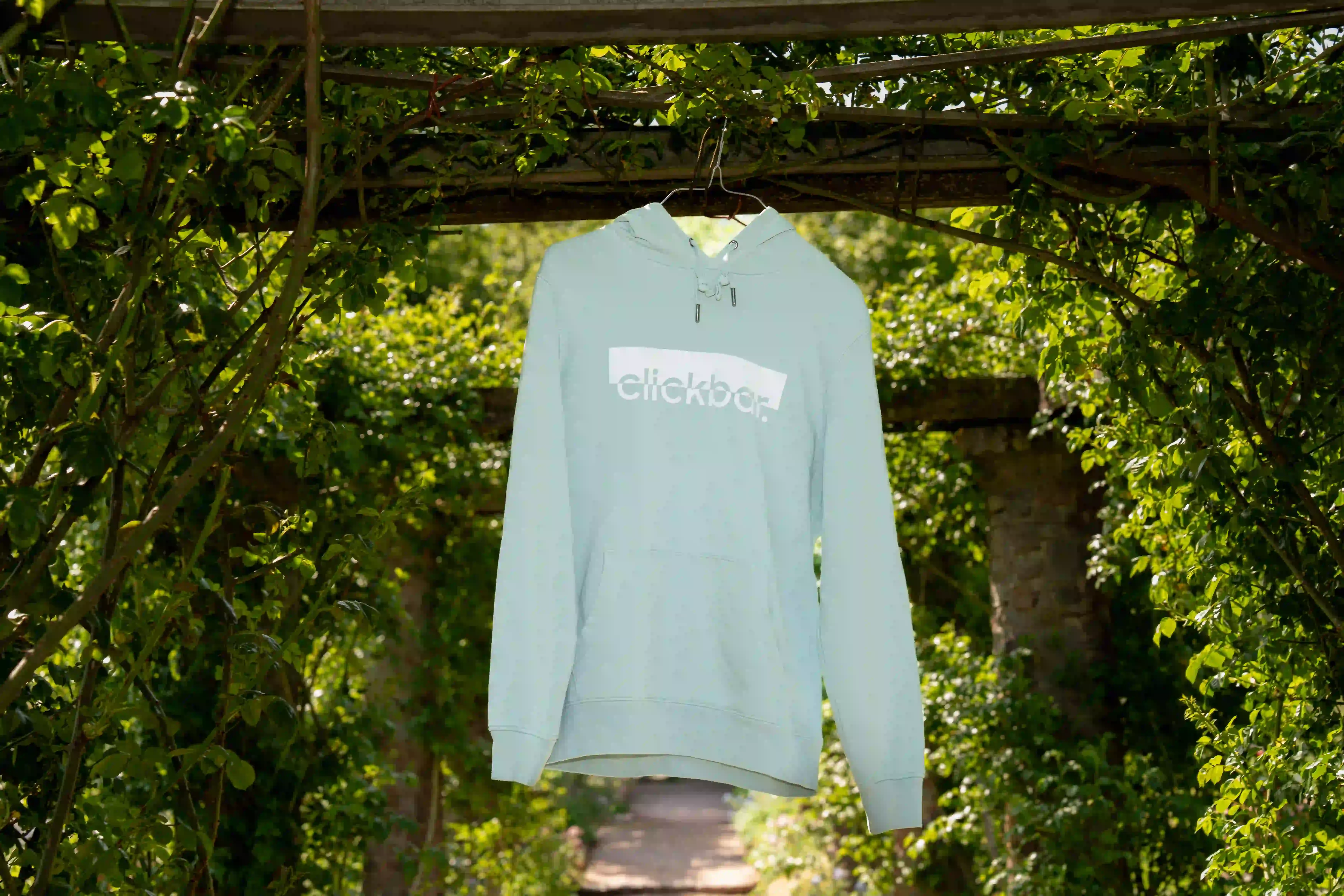 mint-grüner clickbar. Hoodie