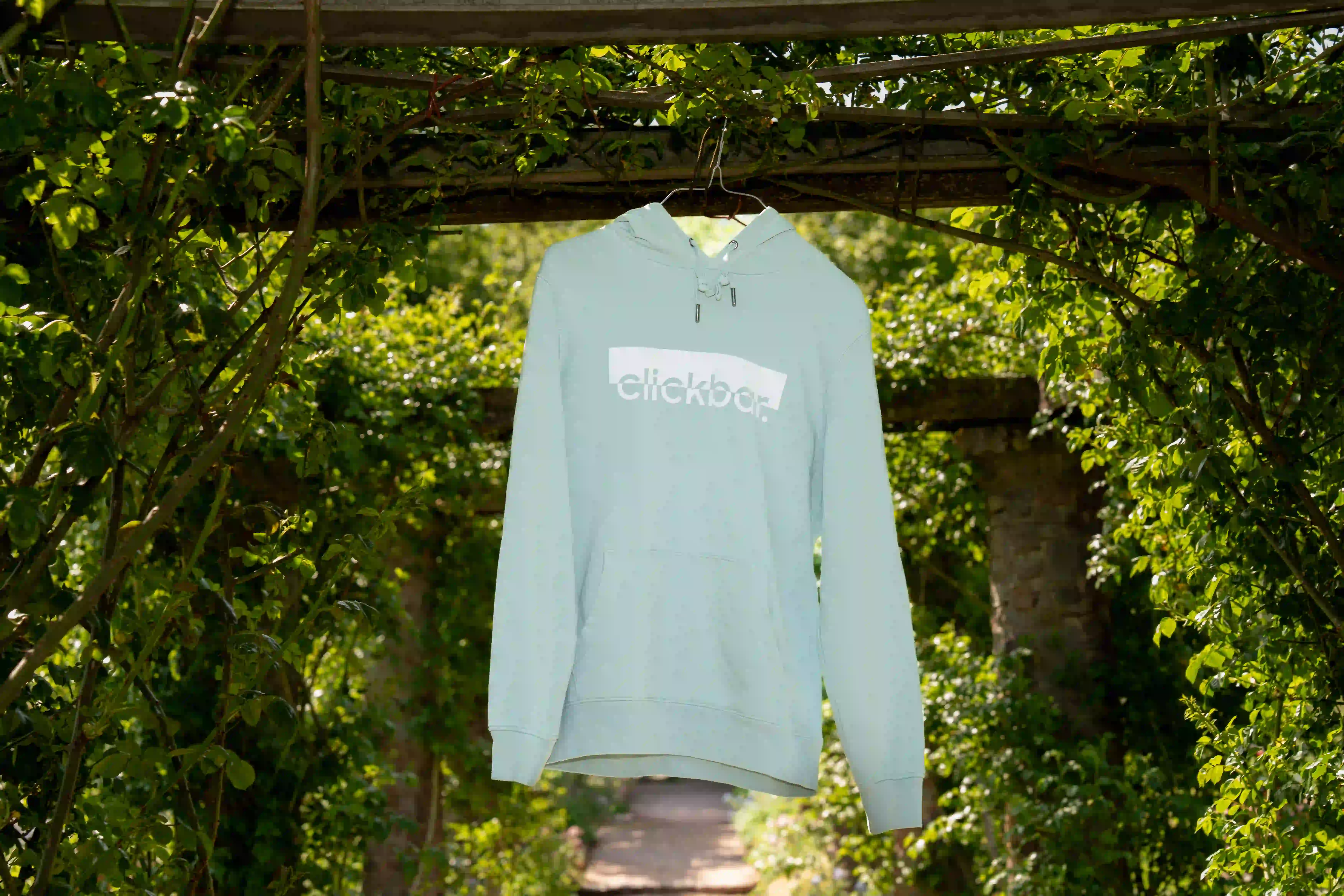 mint-grüner clickbar. Hoodie