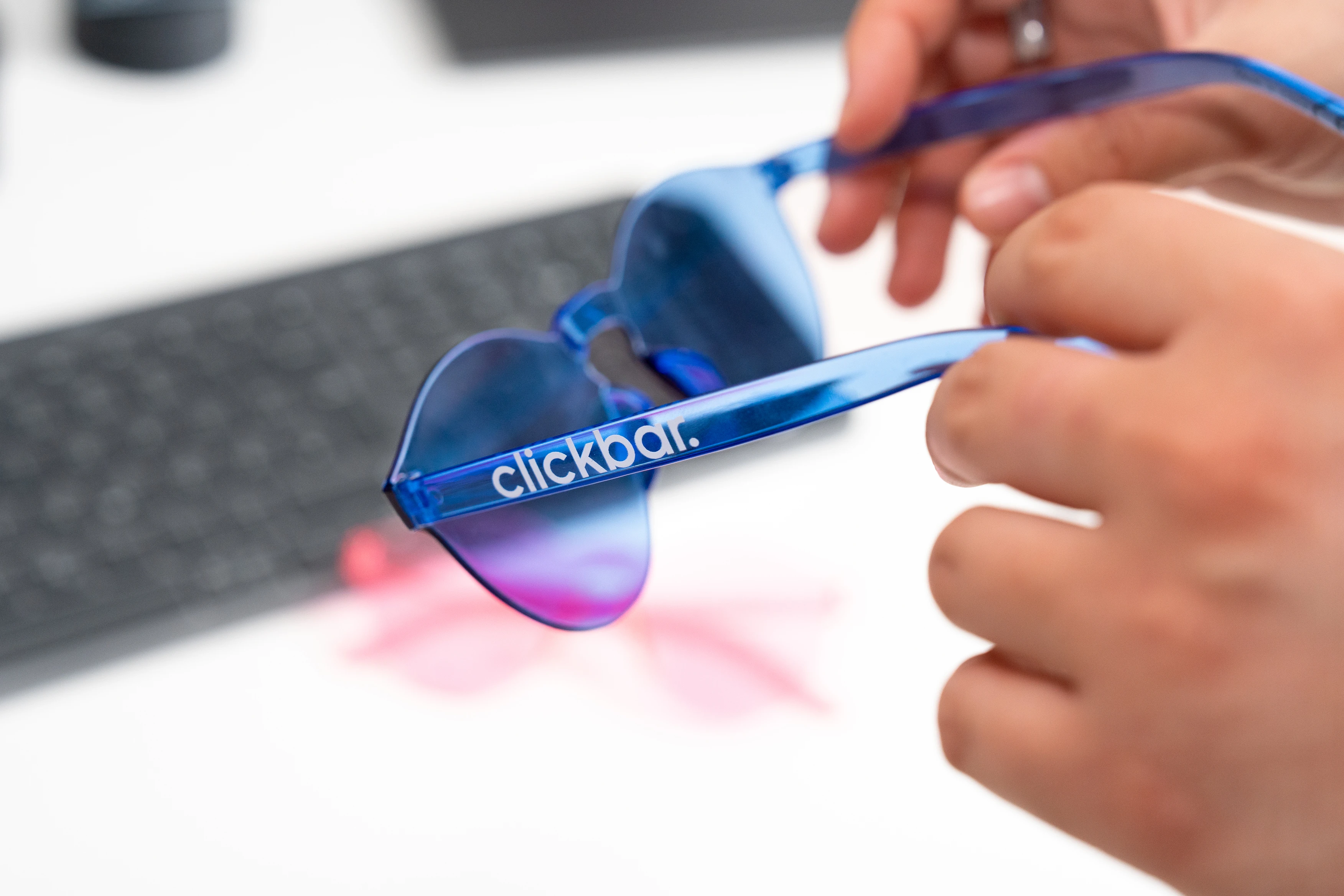 clickbar. Sonnenbrille Detail